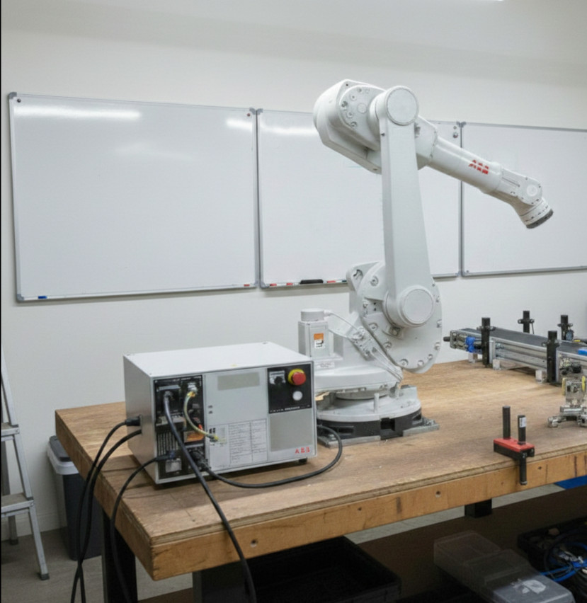 Specialist services in industrial robotic arm programming and automation integration